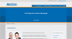 Desktop Screenshot of meissner-krane.de